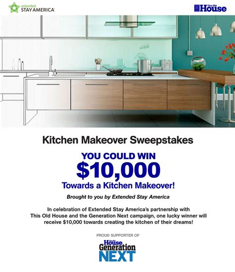 $25 000 kitchen makeover sweepstakes.